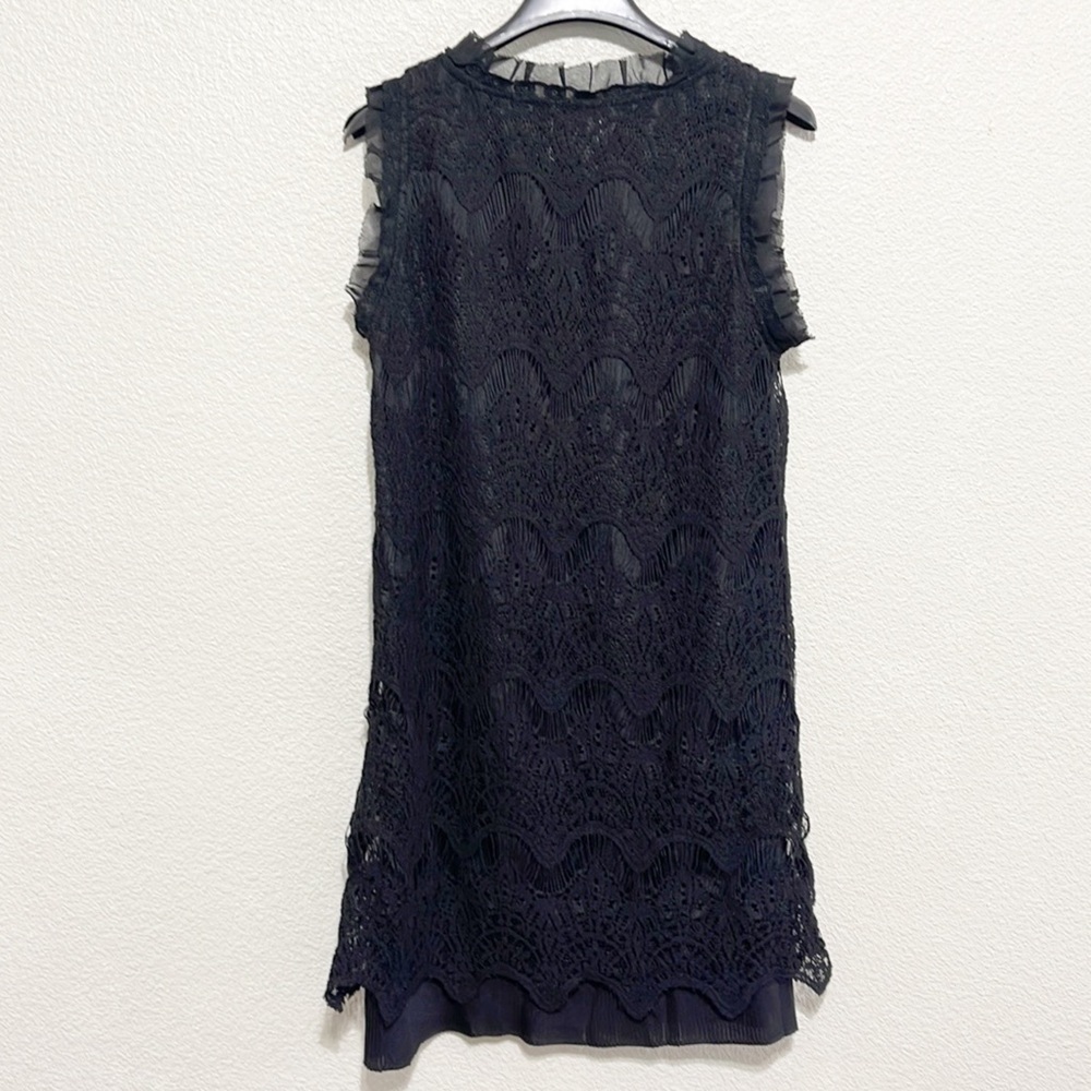 Deep or Shallow Black Lace Dress Anthropologies Size XS